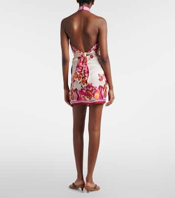 Manon印花缎布迷你连衣裙 | Poupette St Barth