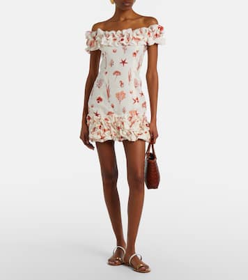 Robe Jardin imprimée en lin | Agua by Agua Bendita