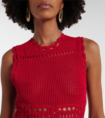 Cotton crochet minidress | Erdem