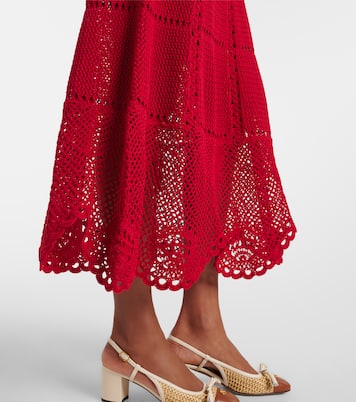 Cotton crochet minidress | Erdem