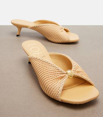 Paula's Ibiza Pebble Soft mules | Loewe