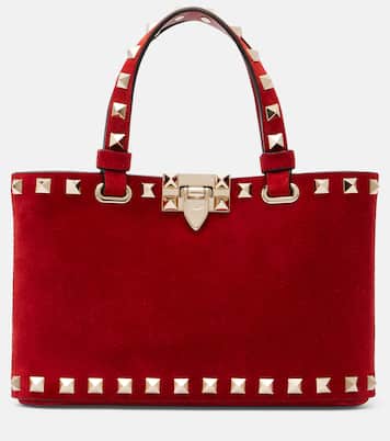 Rockstud Mini suede tote bag | Valentino Garavani