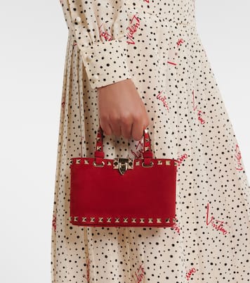Rockstud Mini suede tote bag | Valentino Garavani