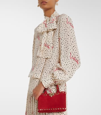 Rockstud Mini suede tote bag | Valentino Garavani