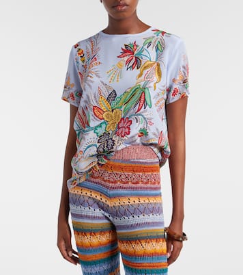 Top aus Crêpe de Chine aus Seide | Etro