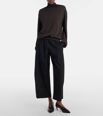 Roma virgin wool wide-leg pants | Khaite