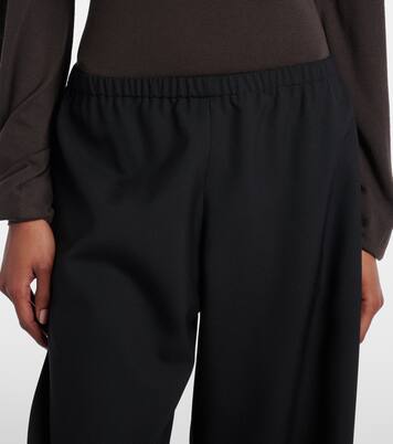 Roma virgin wool wide-leg pants | Khaite