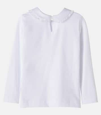 Embellished cotton-blend jersey T-shirt | Monnalisa