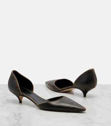 Liisa D'Orsay suede pumps | The Row