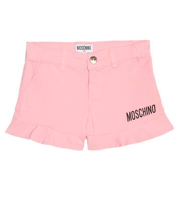 Logo cotton-blend shorts | Moschino Kids