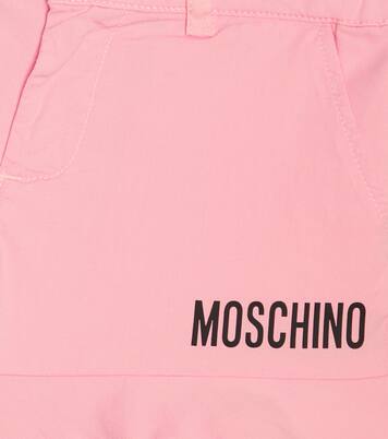 Logo cotton-blend shorts | Moschino Kids