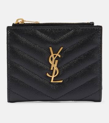 Portafoglio Monogram in pelle con zip | Saint Laurent