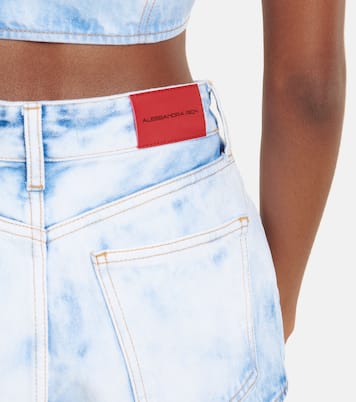 High-Rise Jeansshorts | Alessandra Rich