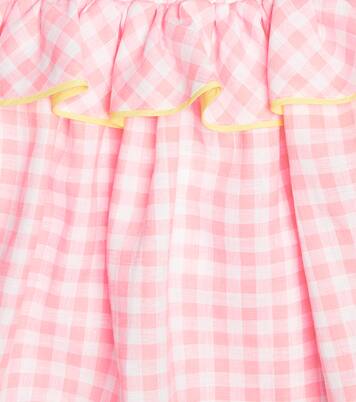 Robe en lin à carreaux | Paade Mode