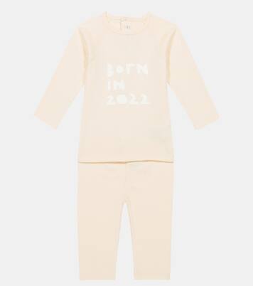 Baby Teodoro printed cotton top and pants set | Bonpoint