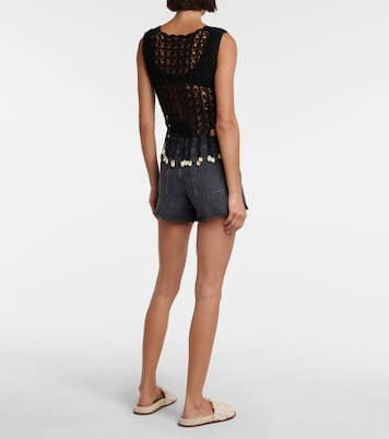 Cropped-Top aus Häkelstrick | Anna Kosturova