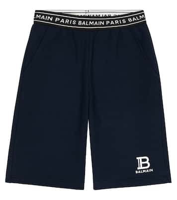 Shorts aus Baumwoll-Jersey | Balmain Kids