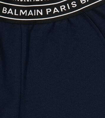 Shorts aus Baumwoll-Jersey | Balmain Kids