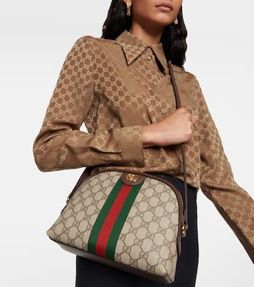 Ophidia Small canvas shoulder bag | Gucci