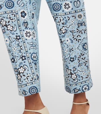 Printed cotton jumpsuit | Tory Burch