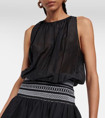 Robe en coton et soie | Tory Burch