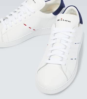 Stitched leather sneakers | Kiton
