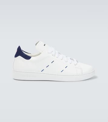 Stitched leather sneakers | Kiton