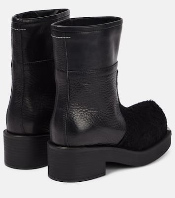 Leather and suede ankle boots | MM6 Maison Margiela