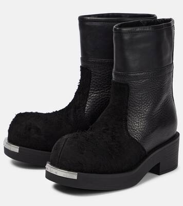 Leather and suede ankle boots | MM6 Maison Margiela