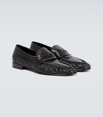 Soft leather loafers | The Row