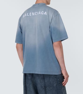 تي شيرت من القطن الجيرسيه بلوغو | Balenciaga