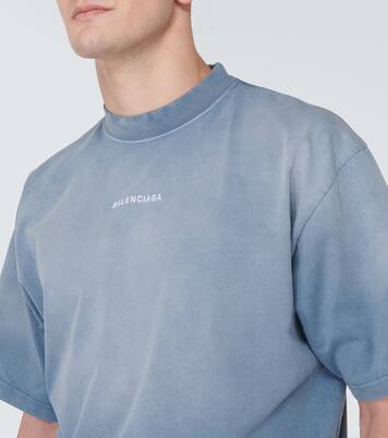 تي شيرت من القطن الجيرسيه بلوغو | Balenciaga