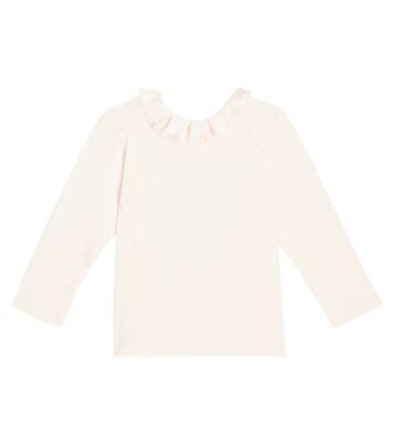 Baby Billa cotton velvet T-shirt | Bonpoint