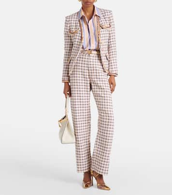 Checked cotton-blend jacket | Etro