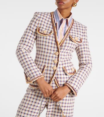 Checked cotton-blend jacket | Etro