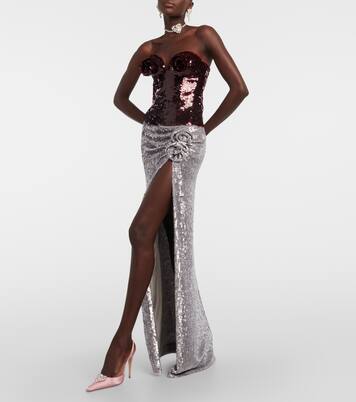 Bustier-Top mit Pailletten | Magda Butrym