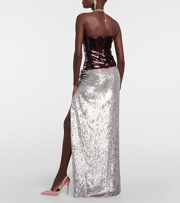 Bustier-Top mit Pailletten | Magda Butrym