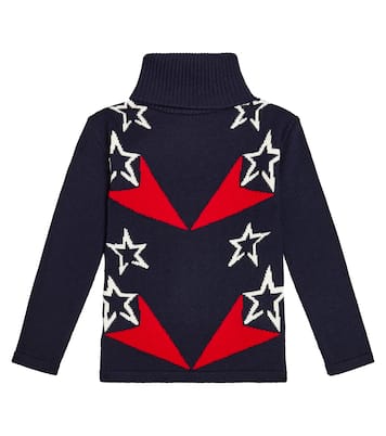 Shooting Star wool turtleneck sweater | Perfect Moment Kids
