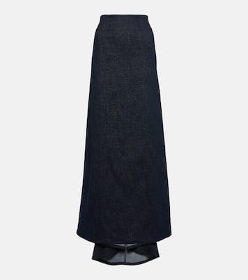 Cotton-blend maxi skirt | Brunello Cucinelli