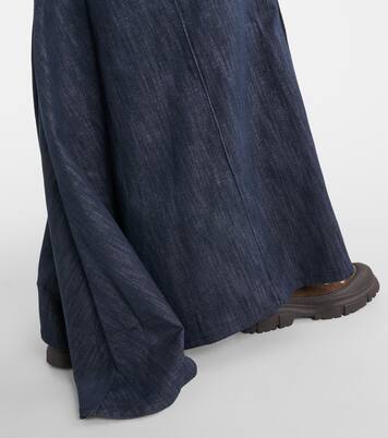 Cotton-blend maxi skirt | Brunello Cucinelli