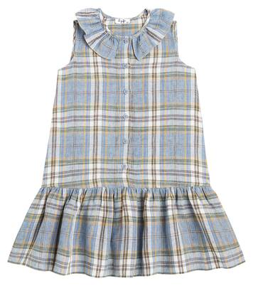 Checked linen dress | Il Gufo