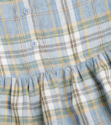 Checked linen dress | Il Gufo