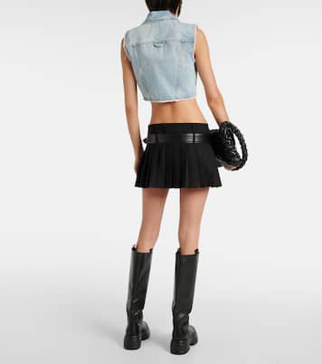 Cropped-Weste aus Denim | Sportmax