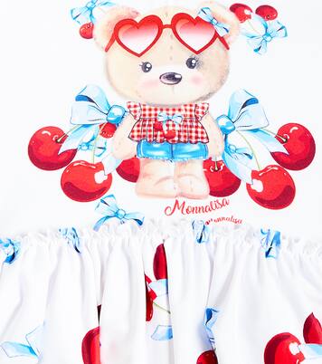 Baby printed ruffled swimsuit | Monnalisa