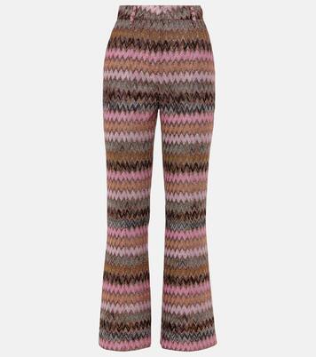 Pantaloni flared in lamé a zig-zag | Missoni