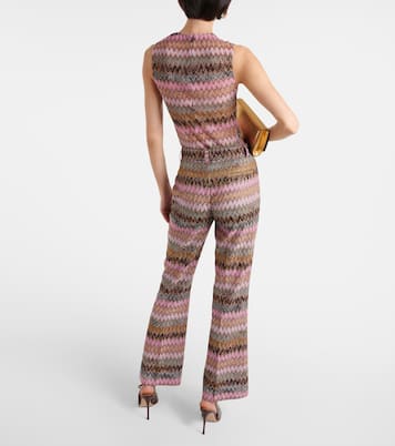 Pantaloni flared in lamé a zig-zag | Missoni