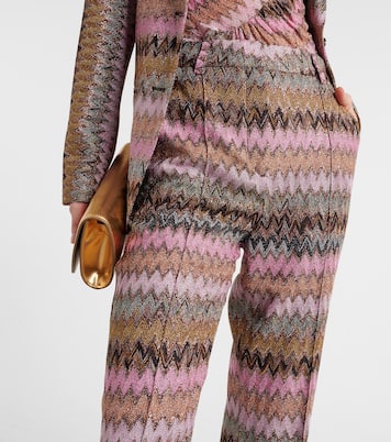 Pantaloni flared in lamé a zig-zag | Missoni