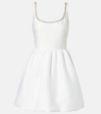 Verziertes Minikleid aus Taft | Self-Portrait