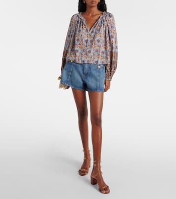 Bedruckte Bluse Silva aus einem Baumwollgemisch | Ulla Johnson