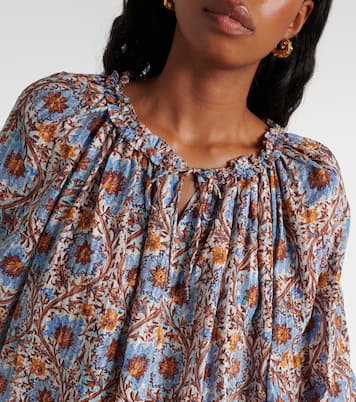 Bedruckte Bluse Silva aus einem Baumwollgemisch | Ulla Johnson